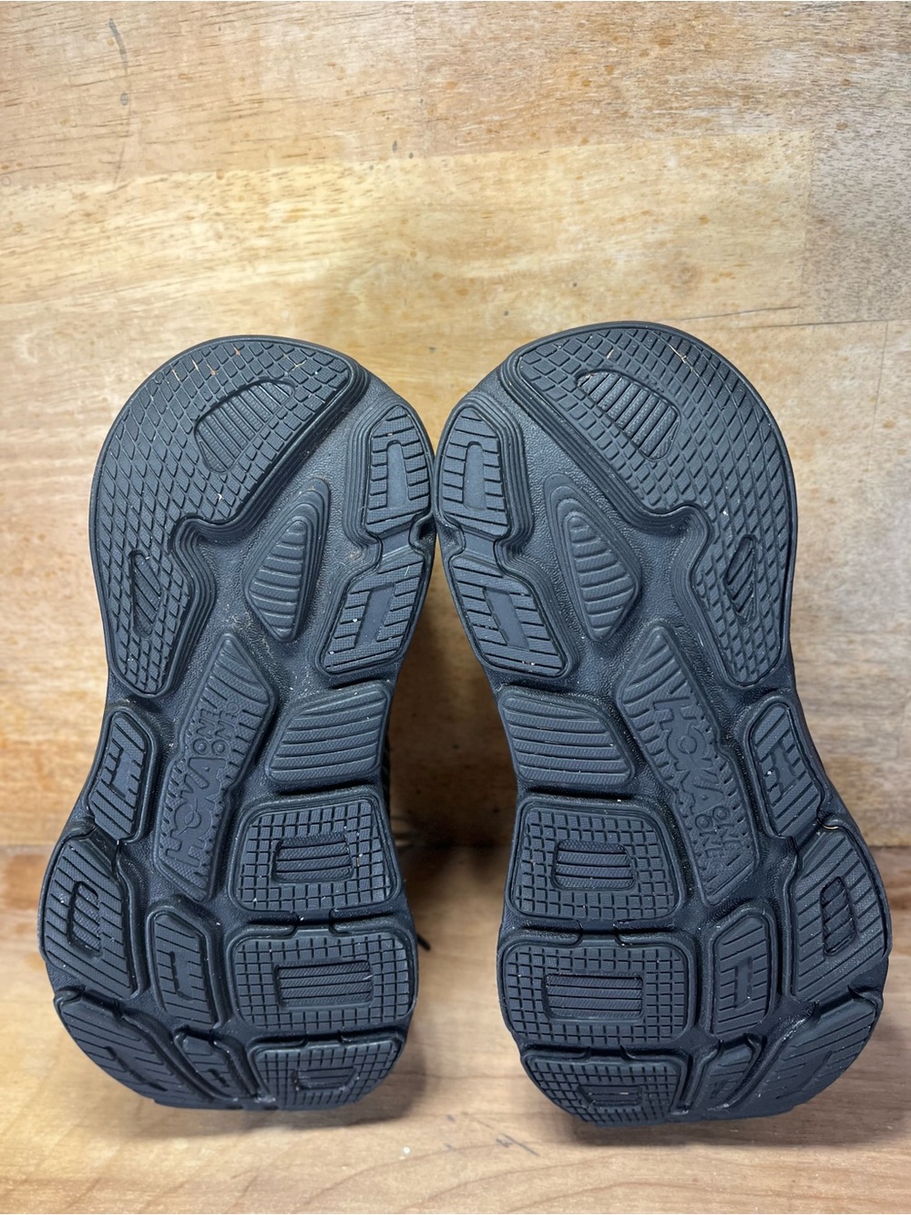 Hoka One One Bondi 7 REFLECTIVE Womens Size 7 Wide Running Shoes Sneakers Black - Picture 8 of 12
